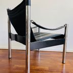 2 Vintage Leren Stoelen Van Johanson Design Van Bârje Johanson, Sweden, 1970S thumbnail 6