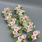 Set Servetringen Rozen Porselein 10 Stuks thumbnail 4