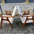Set Van 2 Vintage Relax Stoelen thumbnail 5