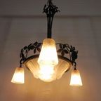 Art Deco Hanglamp Muller Freres Luneville Jaren 30 thumbnail 8