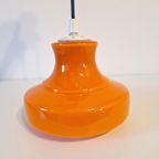 Oranje Vintage Glazen Hanglamp Oranje Hanglamp Retro Design thumbnail 5