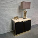 Belgo Chrom Tweedeurs Sideboard In Maison Jansen Style - Jaren 70 thumbnail 4