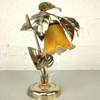 Vintage Bloemlamp Met Glaspasta Kelk thumbnail 8