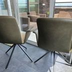 Set Van 2 Eetkamerstoelen. Duostoffering & Draaibare Zitting thumbnail 5