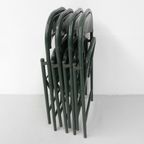 Set Van 4 Industriële Stalen Klapstoelen Du-Al Dare Inglis thumbnail 12