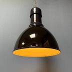 Grote Zwart Emaille Bauhaus Fabriekslamp thumbnail 12