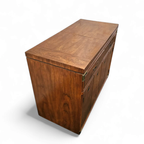 Vintage Drexel Accolade Campaign Server Dry Bar On Casters / Flip Top 1980s thumbnail 13