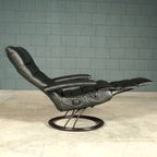 Vintage Draaifauteuil Met Voetsteun – Recliner – Jaren 80 thumbnail 3