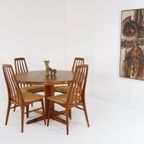 Vintage Johs. Kristoffersen & Son Ronde Eettafel Tafel 'bjerget' thumbnail 11