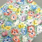 Klepbankje Met Bloemenprint, Vintage Bloemen Bankje thumbnail 6