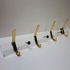 Plexiglas En Messing Wandkapstok Muurkapstok Hollywood Regency Stijl, 1970 thumbnail 2