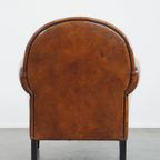 Prachtige, Comfortabele En Tijdloze Schapenleren Design Fauteuil/ Armchair In Art Deco Stijl thumbnail 2
