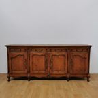 Groot Vintage Landelijk Dressoir Wandkast Buffetkast Ladekast thumbnail 2