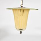 Vintage Hanglamp - Glas - Messing - Hollywood Regency - 1950'S thumbnail 3