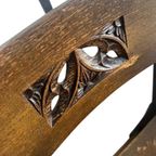 Set Van 6 Vintage Brutalist Eetkamerstoelen/ Spaanse Stoelen thumbnail 10