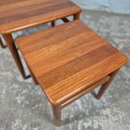 Vintage Jaren 60 Deense Mimiset, Nesting Tables Salontafel thumbnail 11