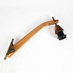 Mid Century - Swing Arm - Scandinavisch -Deens - Teak - Messing - 60'S thumbnail 2