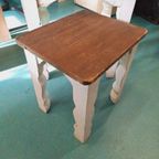 Miniset Met 3 Brocante Nesting Tafels, Bijzettafels. thumbnail 5