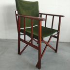 Unieke En Zeldzame Jaren 50 Green Brothers 'foldable' Regisseursstoelen Bridge Tafelset thumbnail 8