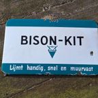 Origineel Emaille Reclame Bord Bison-Kit. thumbnail 8