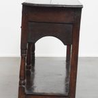 Unieke Antieke Side Table/ Dresser Uit Begin 18e Eeuw Met Een Onvoorstelbaar Patina thumbnail 5