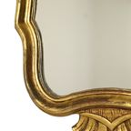 Franse Bladgoud Vergulde Barok Stijl Spiegel Kuifspiegel Sixties 66cm thumbnail 10