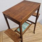 Antieke Theetafel Wijntafel Trolley Artdeco Art Nouveau thumbnail 11