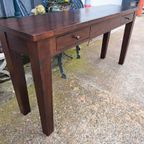 Klassieke Sidetable, Wandtafel Console Afm. 160X40 En 77Cm H thumbnail 4