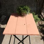 Franse Stijl Klaptafels Bistro Tafels Terrastafels Zalm Roze thumbnail 4