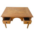 Shabby Chique Antiek Oosters Bureau Schrijftafel Blank Hout Tafel Artdeco 1920'S thumbnail 4