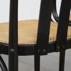 Set Van 2 Houten Eetkamerstoelen In Thonet Stijl Met Rieten Zitting thumbnail 11