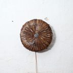 Bamboe Wandlamp Rond Bruin S thumbnail 3