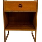 Vintage Arne Wahl Iversen Bijzettafel Nachtkastje 60's Teak thumbnail 2