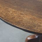 Grote Eind 18E Eeuwse Antieke Eikenhouten Engelse Tilttop Tafel thumbnail 7