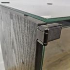 Vintage Vinylkast / Platenspeler Meubel (jaren 80) Hout,glas (80s) Lp Opberg Kast /vinyl Cabinet thumbnail 3