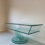 Mid Century / Vintage Glazen Italiaanse Salontafel thumbnail 10