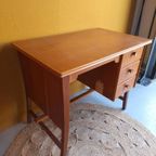 Retro Vintage Bureau, Werkplek, Desk, Divider Tafel Kaptafel thumbnail 12