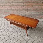 Vintage Salontafel Omkeerbaar Blad Teakhouten Salontafel thumbnail 2