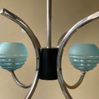 Lamp Hanglamp Art Deco Blauwe Bollen Frans thumbnail 2