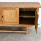 Brutalist Dressoir | Eiken | Sideboard | Jaren 60 | Deens thumbnail 3
