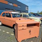 Vintage Brocante Dressoir, Kast Met Vitrine Gedeelte, Kastje thumbnail 18