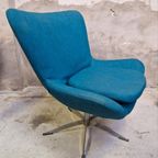 Hjord Knudsen Vintage Fauteuil Draaifauteuil Draaistoel thumbnail 2