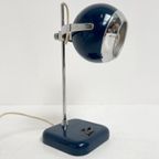 Blauwe Space Age Tafellamp, 1960’S thumbnail 11