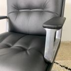 Office Chair On Wheels In Leatherette By Vaghi, Italy, 1960S thumbnail 7