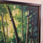 Vintage Schilderij Op Linnen Gesigneerd thumbnail 3