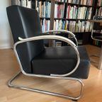 Dutch Originals Gispen 407 Fauteuil – Zwart Leder thumbnail 5