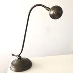 Leuke Vintage Metalen Bureaulamp Metaal Messing Kleur thumbnail 6
