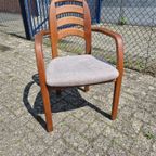 Set Van 6 Eetkamerstoelen - Holstebro Møbelfabrik Denemarken thumbnail 12