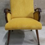 Vintage Fauteuil Jaren 50 Fifties Zetel Dames Fauteuil Easy Chair Retro Fauteuil thumbnail 2