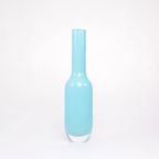 Tarnowiec Opaal Blauwe Glazen Vaas, 1970s thumbnail 3